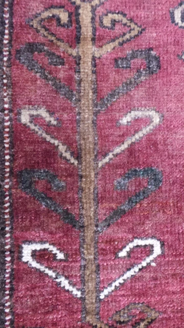 lARGE AFGHAN CARPET RUG HAND MADE Oriental Wool Vintage 6FT 10" X 4FT 9" 2