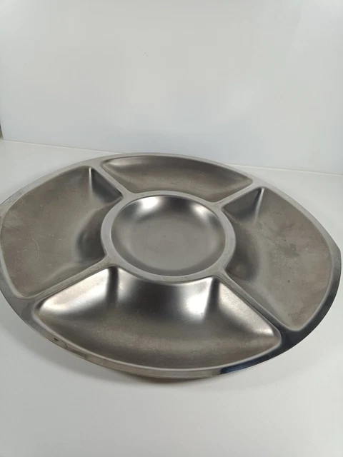petit plateau en inox vintage - Guy Degrenne pour la maison pas cher