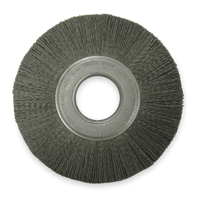 WEILER 97804 Wire Wheel Brush,Arbor,8 In.,7/8 In. W