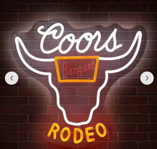 🍻Coors RODEO Neon/LED Sign-Great 4 Mancave/Bar Limited Quantities Avai. 10 Sold