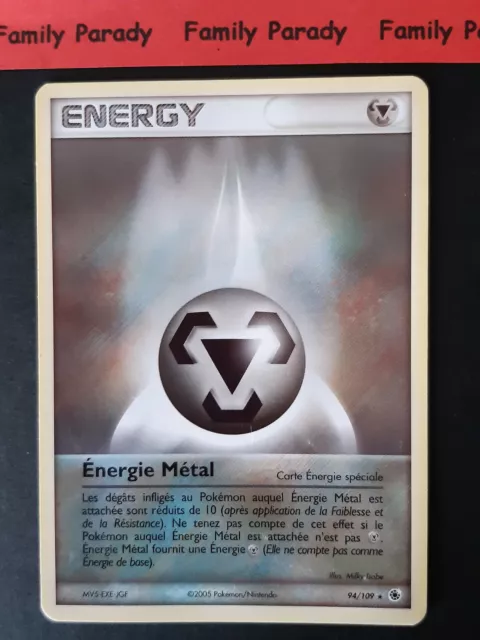 Energía Metal 94/109 Ex Rubí Zafiro Postal Pokemon Francesa