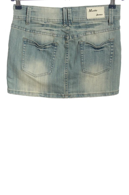 MONDAY DENIM Gonna di jeans Donna Taglia IT 42 blu stile casual 3