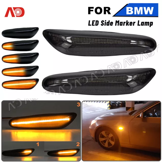 2x LED SEITENBLINKER BLINKER FÜR BMW E81 E87 E83 X3 3er E46 E90 E91 E92 5er E60