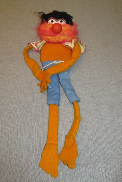 Vintage Fisher Price Animal Full body Hand Puppet doll 854 Jim Henson Muppets