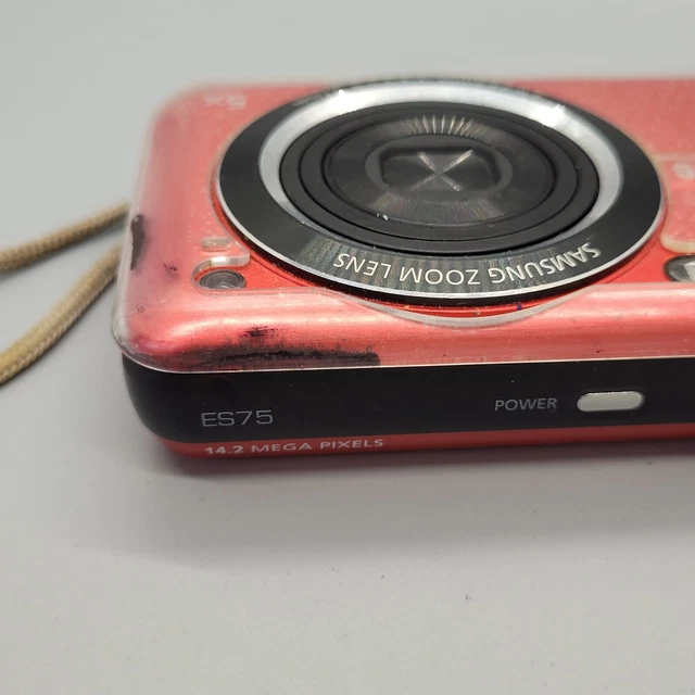 Samsung ES75 14,2 megapixel fotocamera digitale compatta testata in rosso 21