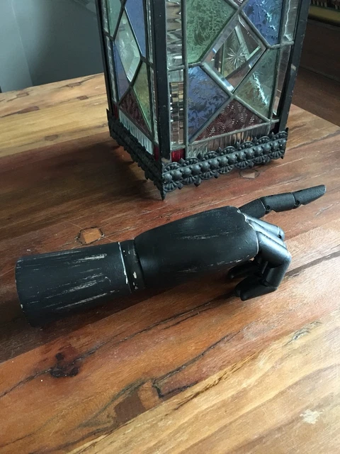 Holzschaufensterpuppe gelenkte Handform schwarz bemalt Oberfläche Lay Figur 3