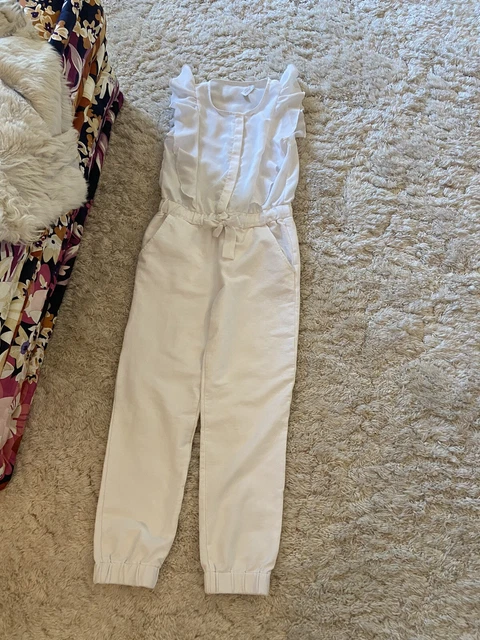 Pinko Romper size 8Y White Monnalisa Miss Grant Jumpsuit
