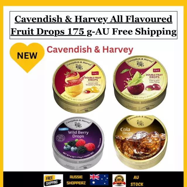 Cavendish & Harvey All Flavoured Fruit Drops 175 g