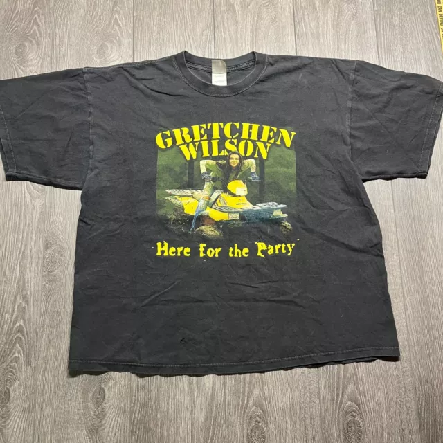 Vintage Gretchen Wilson XXL Here For the Party Y2k Band T Shirt Country Redneck