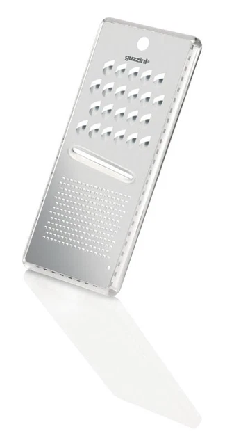 Guzzini Grattugia Kitchen Active - Grattugia Con Contenitore Per Formaggio E Agrumi, Grigio