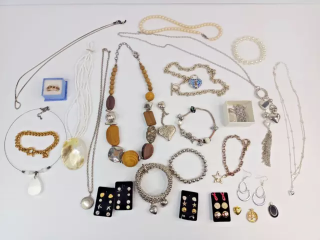 Bulk Lot of Costume Jewellery - Earrings , Necklace etc