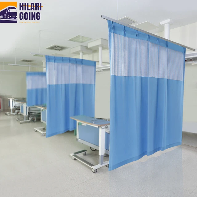 Curtain with Flat Hooks for Hospital Medical Clinic SPA Lab Cubicle Curtain Best