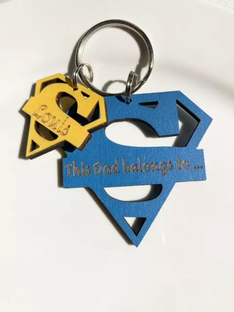 Personalised Fathers Day Gift Gifts For Him Keyring Daddy Grandad Uncle Dad