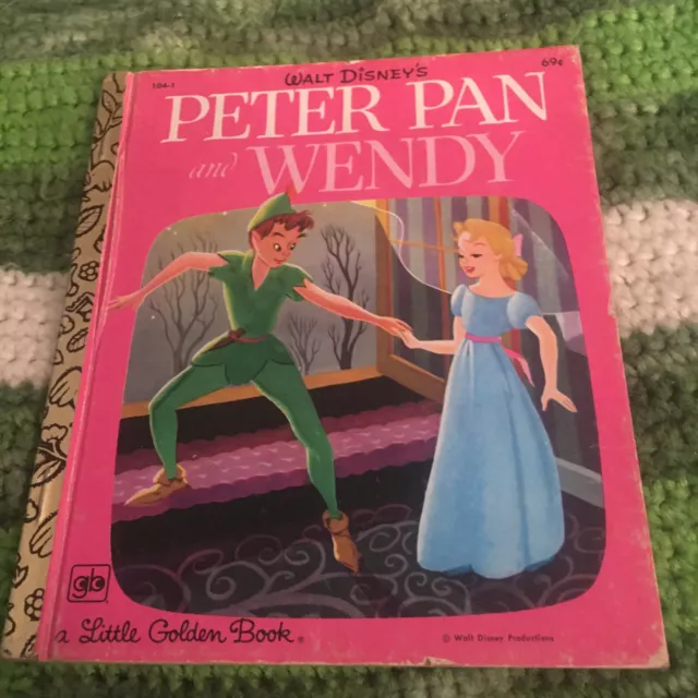 Walt Disney Peter Pan And Wendy A Little Golden Book 1979 Children LN HC Vintage