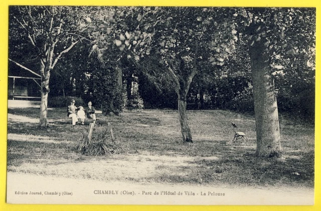 CPA France 60 - CHAMBLY (Oise) PARC de l'HÔTEL de VILLE La PELOUSE