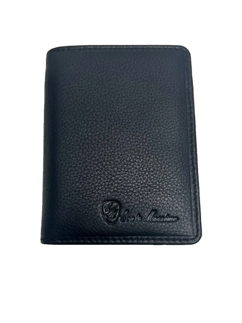 Portafoglio Bifold Sottile In Vera Pelle Con Finestra Per ID - Foto 7