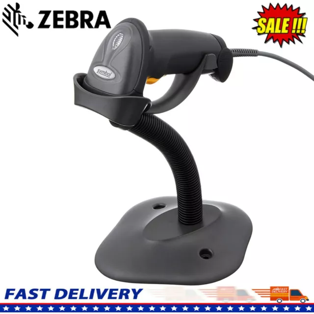 Motorola Zebra Symbol LS2208-SR20007R-NA Barcode Scanner Reader Kit W/ USB Cable