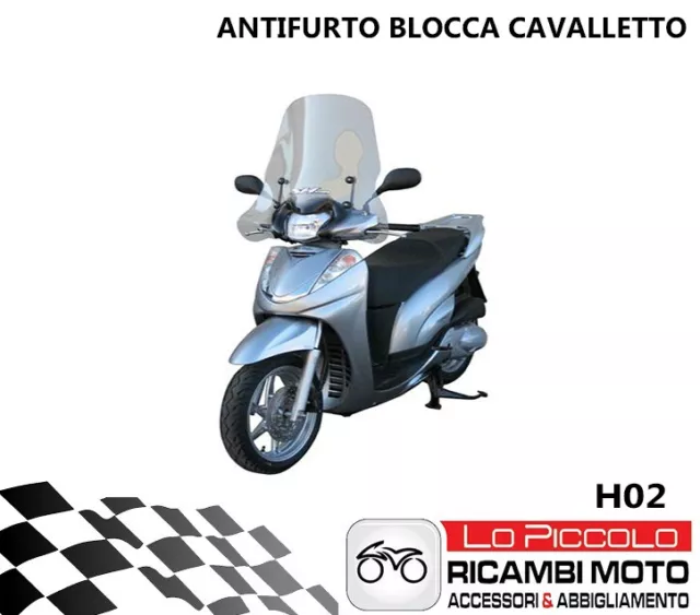 Per Honda Sh 300 2013 2014 Blocca Cavalletto Push E Block Antifurto Meccanico