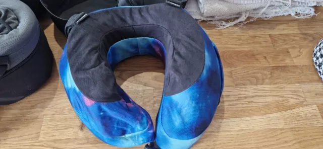 CABEAU EVOLUTION S3 Travel Neck Pillow Blue Marble With Bag