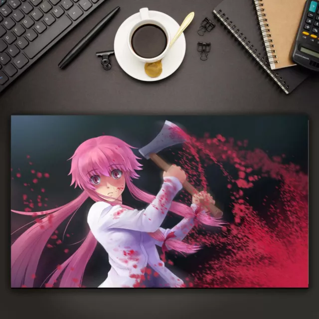 Anime Mirai Nikki Yuno Gasai Playmat mat CCG custom