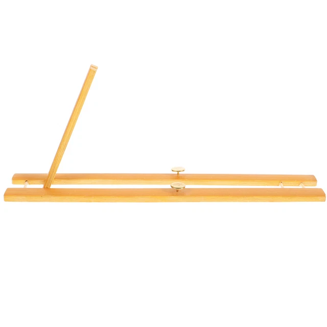 Slanting  Rustic  Natural  Bamboo Folding Fan Stand Folding Fan Storage Rack