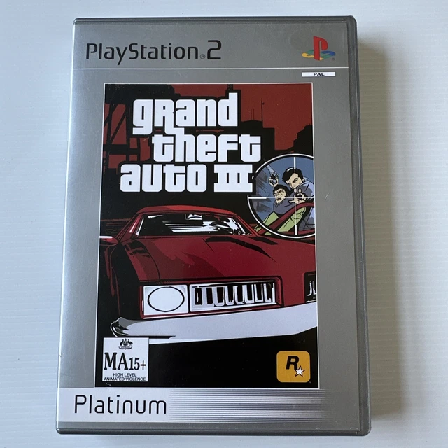 PLAYSTATION 2 PS2 Grand Theft Auto III 3 Three Gta With Poster
