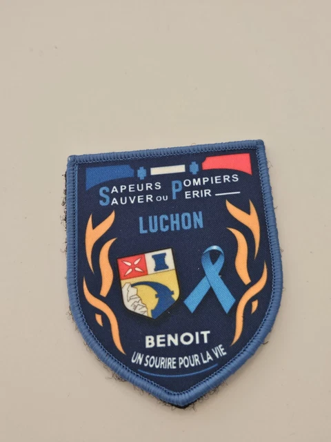 Vintage Fanion/Wimpel SAPEURS POMPIERS DOLOMIEU ISÈRE (Neu und