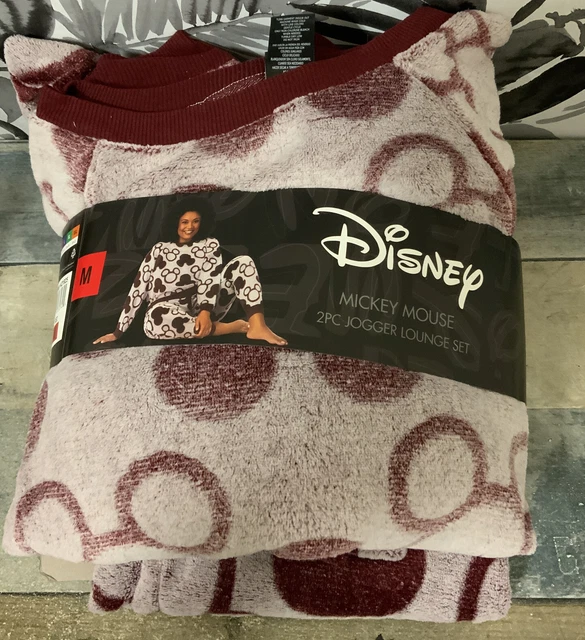 ⚡️Disney Mickey Mouse Women’s 2pc Jogger Lounge Set - Red (Medium)