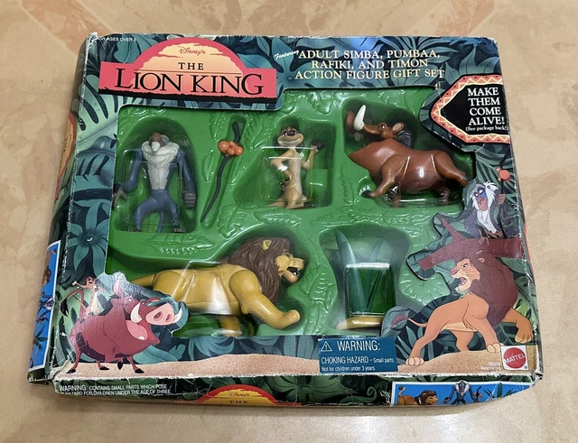 Set De 5 Figurines Le Roi Lion – Rafiki, Simba (jeune Et Adulte), Timon, Pumbaa – Bullyland – 4,6 à 12,7 Cm