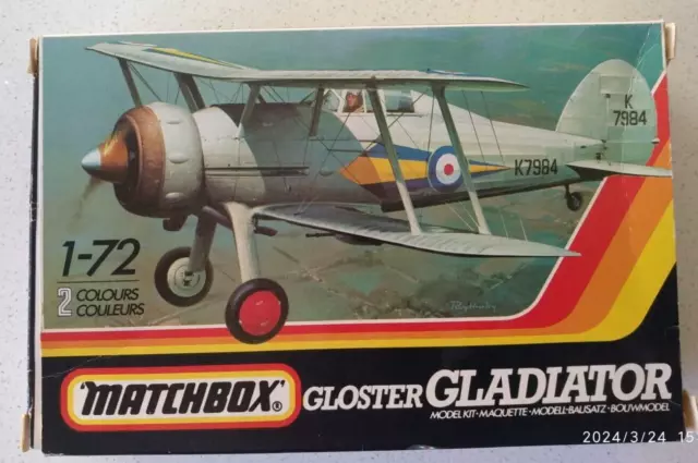 1/72 Matchbox Gloster Gladiator (& spare decals)