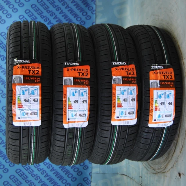 Pneu Double Coin 155/65R14 75T - DC88 - Compatible Twingo, Peugeot 107, Citroën C1, Etc.