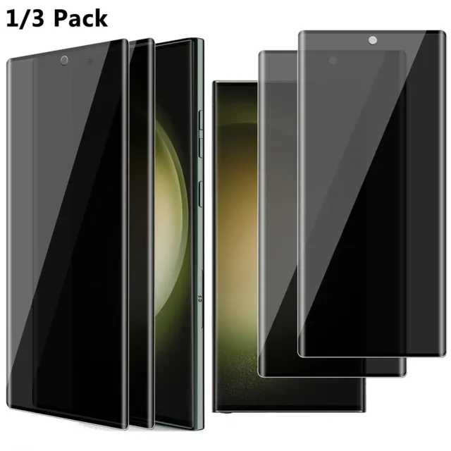 For Samsung Galaxy S24/S23/S22 Ultra Privacy Tempered Glass Screen Protector 3X