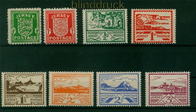 dt. Besetzung 2. WK Jersey Mi # 1/8 postfrisch komplett (53767)