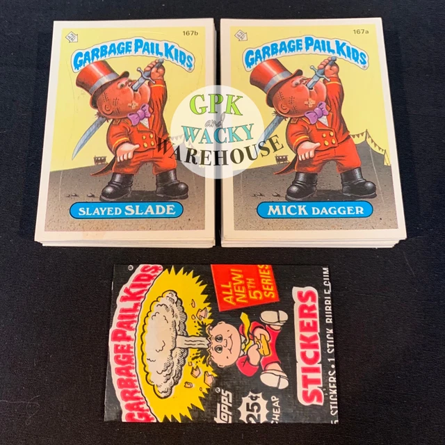 1986 Garbage Pail Kids Original 5Th Series 88 Card Variation Set W Free Wrapper