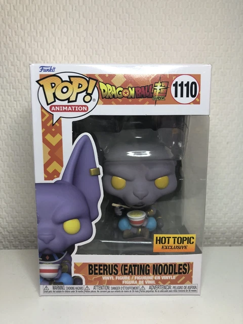 Funko Pop Beerus Eating Noodles Dragonball Super Dragonball Z Hot Topic HT USA