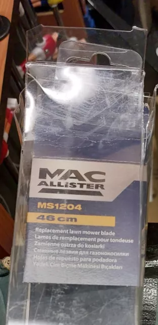 MACALLISTER LAWNMOWER BLADE MS1204 Mulching Mower 46cm BNIB £20.00 - PicClick  UK