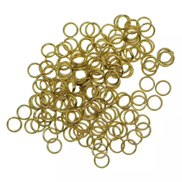 100 Lot Wholesale Brass Split Rings Double Loop Jump Ring Diameter 10mm for