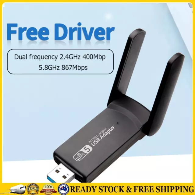 1300Mbps WiFi Adapter Bluetooth-compatible 4.2 2.4G 5G USB3.0 Dongle for Desktop