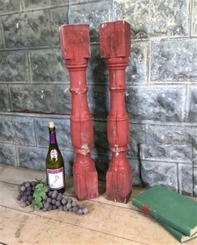 Large Antique Chunky Balusters, Vintage Wood Spindles Architectural Salvage B,