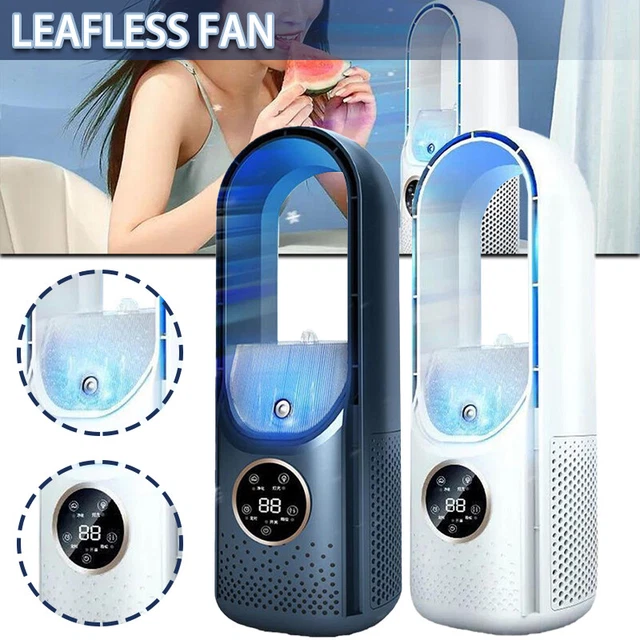 New Air Cooler Leafless Electric Fan 6 Speed Silent Timer Air Conditioner Fan hh