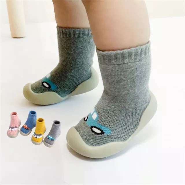 Soft Baby Cotton Shoes Slipper Socks Warm Anti-slip Winter