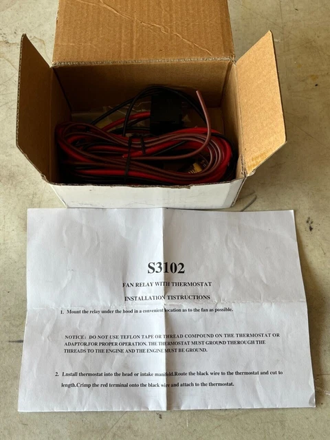 Cooling Fan Relay With Thermostat