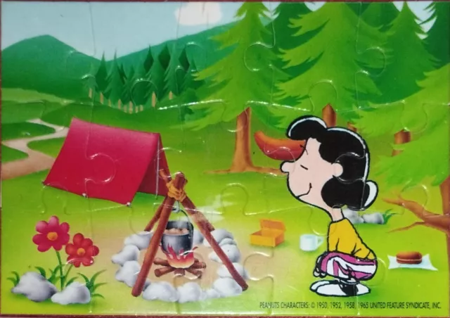 Puzzle Peanuts Camping or mit  BPZ  original Zustand ungeklebt