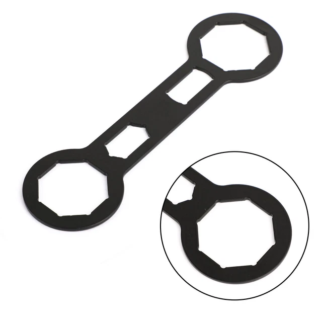 Chiave forcella 46 mm/50 mm + fermo molla si adatta forcella WP per Suzuki RMZ 250 450