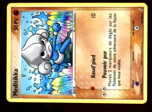Pokemon Gardiens Cristal Unco N°  56/100 Meditikka