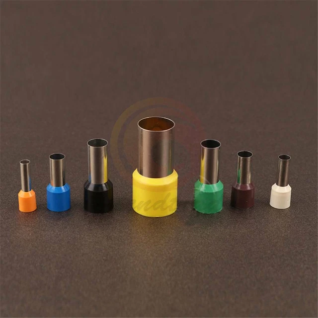 1000pcs TE2513 14 AWG 2.5mm² Pre-Insulated Terminals Wire Ferrules End Sleeve
