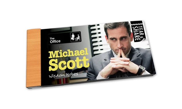 The Office Michael Scott Wisdom Notes Abreißkarten USA Geschenk Amerika Notizen