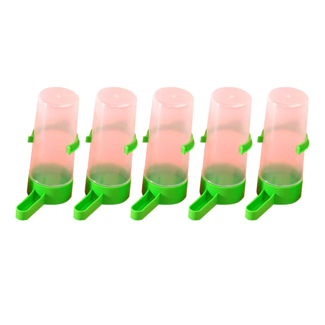 10 PCS Automatic Bird Feeder Feeding Cup Cage Birdcage Large Food Container