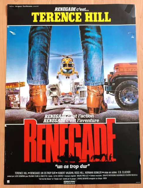 Renegade - Enzo BARBONI, Terence HILL, Robert VAUGHN -  Affiche Cinéma (40x60)