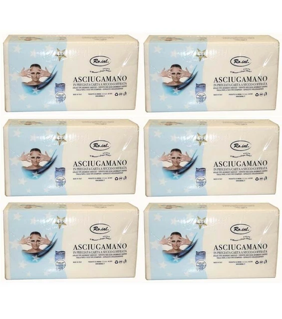 Asciugamani Di Carta RO.IAL. - 18 Confezioni Da 60 Pezzi, Per Uso Professionale, Bianco - Foto 9